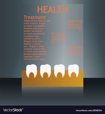 Medical brochure cover template flyer design vector image