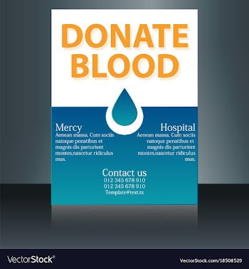 Medical brochure cover template flyer design vector image