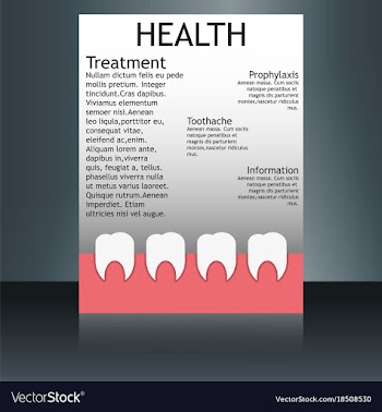 Medical brochure cover template flyer design vector image