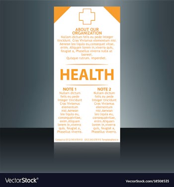 Medical brochure cover template flyer design vector image