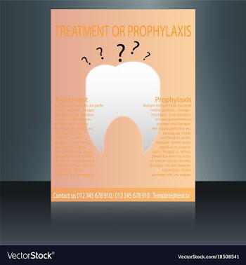 Medical brochure cover template flyer design vector image