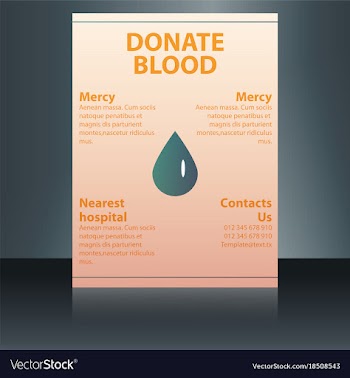 Medical brochure cover template flyer design vector image