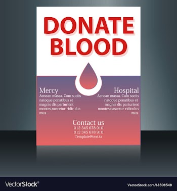 Medical brochure cover template flyer design vector image