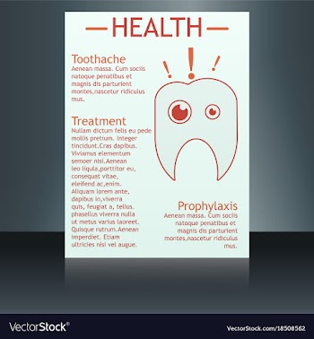 Medical brochure cover template flyer design vector image