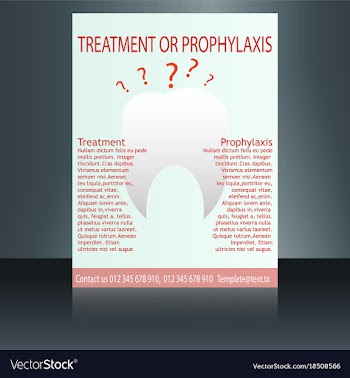 Medical brochure cover template flyer design vector image