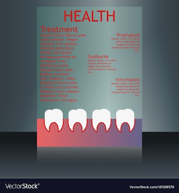 Medical brochure cover template flyer design vector image