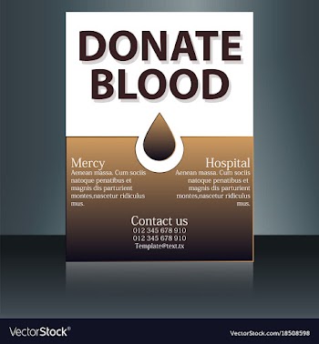 Medical brochure cover template flyer design vector image