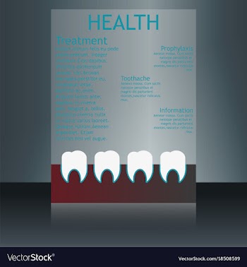 Medical brochure cover template flyer design vector image