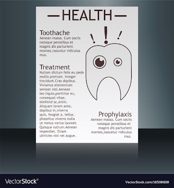 Medical brochure cover template flyer design vector image