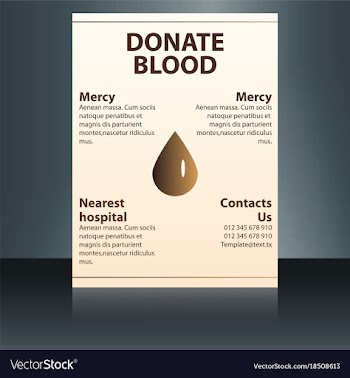 Medical brochure cover template flyer design vector image
