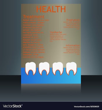 Medical brochure cover template flyer design vector image