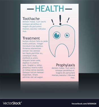 Medical brochure cover template flyer design vector image