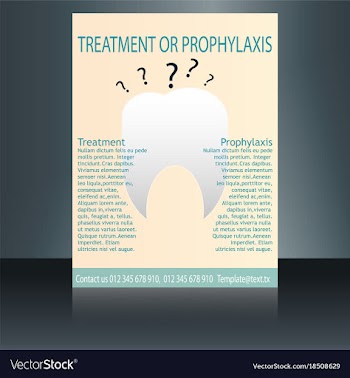 Medical brochure cover template flyer design vector image