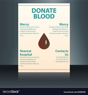 Medical brochure cover template flyer design vector image