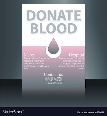 Medical brochure cover template flyer design vector image