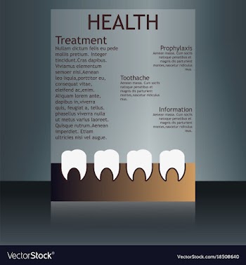 Medical brochure cover template flyer design vector image