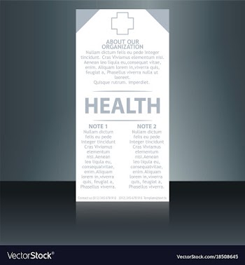 Medical brochure cover template flyer design vector image