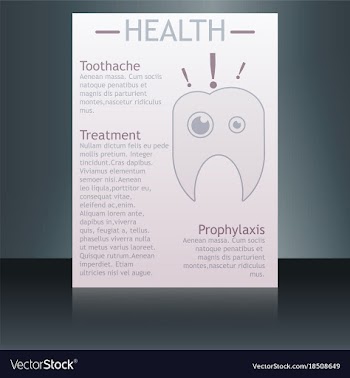 Medical brochure cover template flyer design vector image