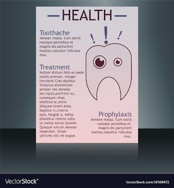 Medical brochure cover template flyer design vector image