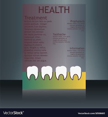 Medical brochure cover template flyer design vector image