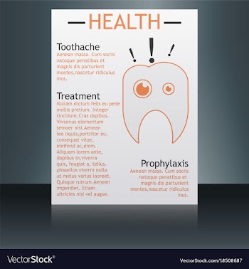 Medical brochure cover template flyer design vector image