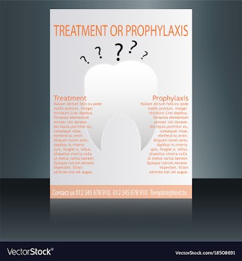 Medical brochure cover template flyer design vector image