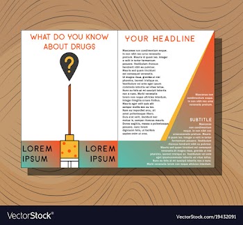 Medical brochure cover template flyer design vector image
