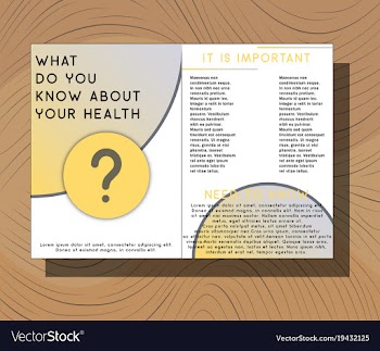 Medical brochure cover template flyer design vector image