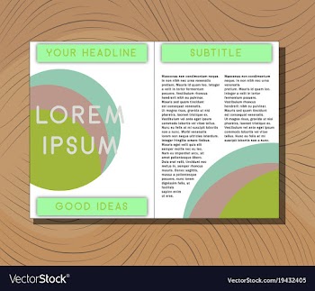 Medical brochure cover template flyer design vector image