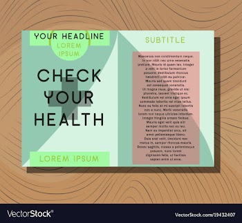 Medical brochure cover template flyer design vector image