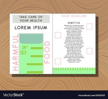 Medical brochure cover template flyer design vector image