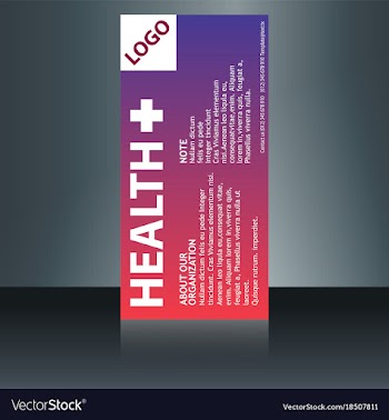 Medical brochure flyer design template a4 size vector image