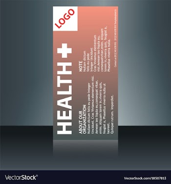 Medical brochure flyer design template a4 size vector image