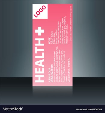 Medical brochure flyer design template a4 size vector image