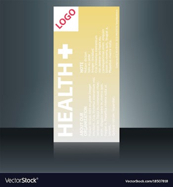 Medical brochure flyer design template a4 size vector image