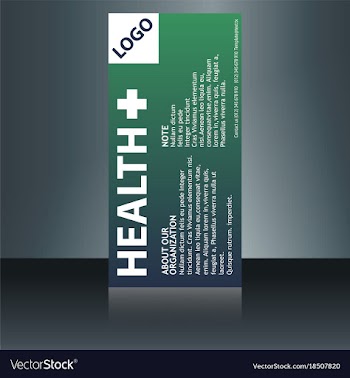 Medical brochure flyer design template a4 size vector image