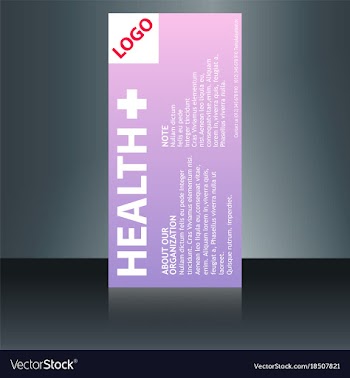 Medical brochure flyer design template a4 size vector image