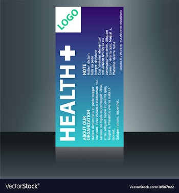 Medical brochure flyer design template a4 size vector image