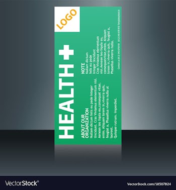 Medical brochure flyer design template a4 size vector image