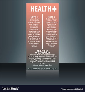 Medical brochure flyer design template a4 size vector image