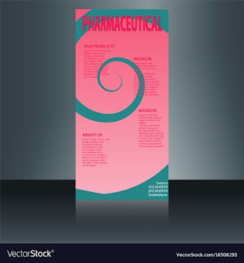 Medical brochure flyer design template a4 size vector image