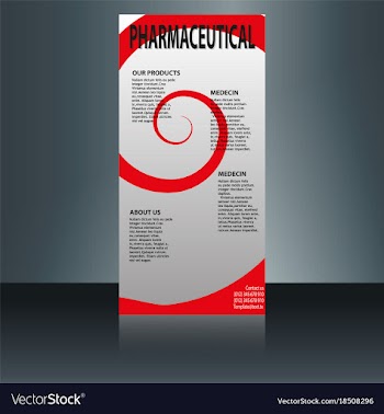 Medical brochure flyer design template a4 size vector image