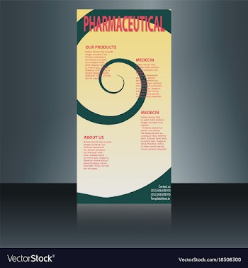 Medical brochure flyer design template a4 size vector image
