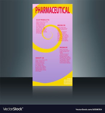 Medical brochure flyer design template a4 size vector image