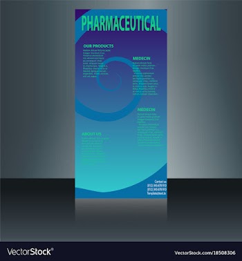 Medical brochure flyer design template a4 size vector image