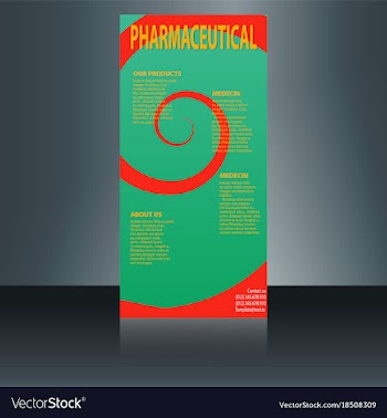Medical brochure flyer design template a4 size vector image