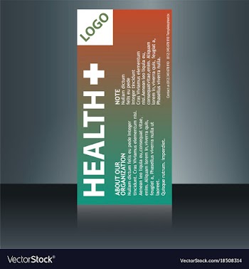 Medical brochure flyer design template a4 size vector image
