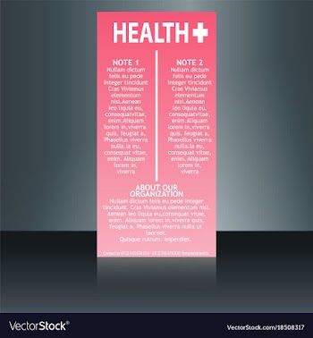 Medical brochure flyer design template a4 size vector image
