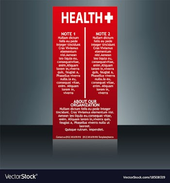 Medical brochure flyer design template a4 size vector image