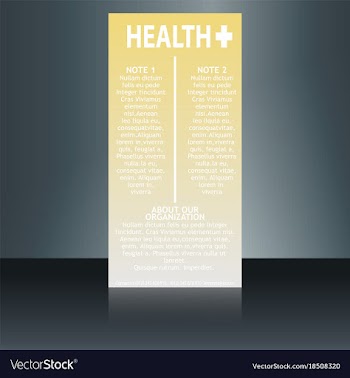 Medical brochure flyer design template a4 size vector image